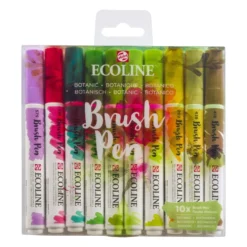 Talens Ecoline Brushpen, Set of 10, Botanic