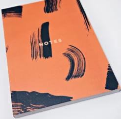 The Completist Burnt Peach Shadow Brush A5 Lay Flat Notebook