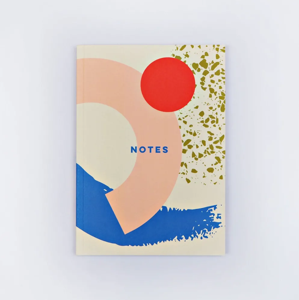 The Completist Memphis Brush A5 Lay Flat Notebook