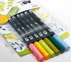 Tombow ABT Dual Brush Pens- Botanical, Set of 6