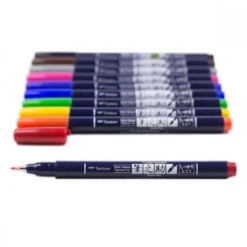 Tombow Fudenosuke Brush Pens, Set of 10