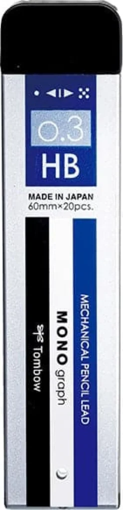 Tombow MONO graph MG Lead Refills for Mechanical Pencils - 0.3mm