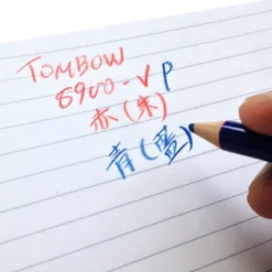 Tombow VP Vermillion-Prussion Blue Bicolour Pencil [box of 12 pencils]