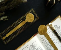 Tools to Live By Brass Rulermark Bookmark & Measuring Tool – 18cm Solid Brass