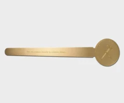 Tools to Live By Brass Rulermark Bookmark & Measuring Tool – 18cm Solid Brass