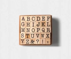 Tools to Live By Capital Letters Alphabet Stamp Set