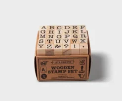 Tools to Live By Capital Letters Alphabet Stamp Set