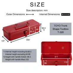 TOYO STEEL T-320 Trunk Shape Toolbox