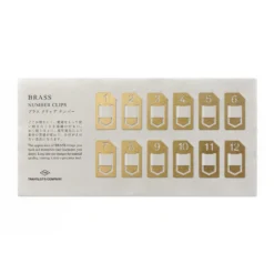 TRAVELER'S Company Brass Number Clips – Set of 12