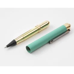 TRAVELER'S Company Brass Rollerball Pen Factory Green