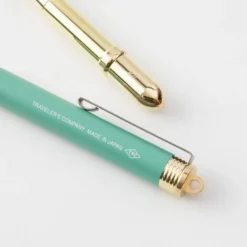 TRAVELER'S Company Brass Rollerball Pen Factory Green