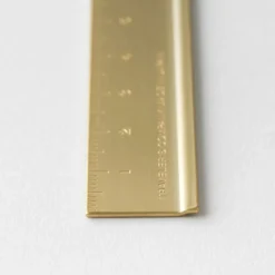 TRAVELER'S Company Brass Ruler – 15cm Solid Brass