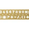 TRAVELER'S Company Brass Stencil Bookmark [Numbers]