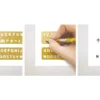 Traveler's Company BRASS Stencil Bookmark - Alphabet