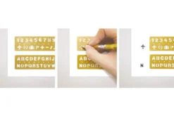 Traveler's Company BRASS Stencil Bookmark - Alphabet