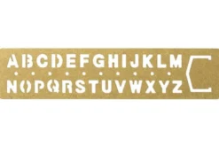Traveler's Company BRASS Stencil Bookmark - Alphabet