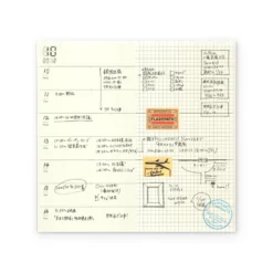 TRAVELER'S Company Notebook Refill 019 [Free Diary (Weekly) + Notes]