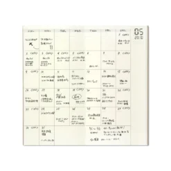 TRAVELER'S Company Notebook Refill 017 [Monthly Free Diary]