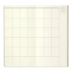 TRAVELER'S Company Notebook Refill 017 [Monthly Free Diary]