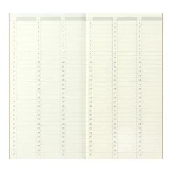 TRAVELER'S Company Notebook Refill 018 [Weekly Vertical Free Diary]