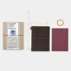 TRAVELER'S Company Passport Notebook - Brown