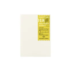 TRAVELER'S Company Passport Notebook Refill 018 [Accordion Fold Paper]