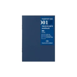 TRAVELER'S Company Passport Notebook Refill 001 [Lined MD Paper]