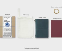 TRAVELER'S Company Passport Notebook [Blue]