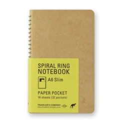 TRAVELER'S Company Spiral Ring Notebook [A6 Paper Pocket]