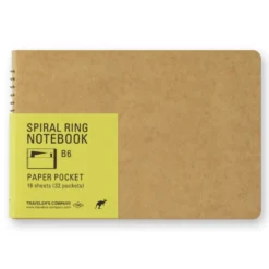 TRAVELER'S Company Spiral Ring Notebook [B6 Paper Pocket]