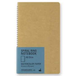 TRAVELER'S Company Spiral Ring Notebook A5 Slim [Watercolour Paper]