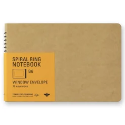 TRAVELER'S Company Spiral Ring Notebook [B6 Window Envelopes]