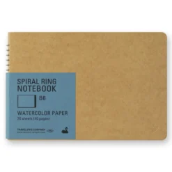 TRAVELER'S Company Spiral Ring Notebook [B6 Slim Watercolour Paper]