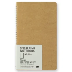 TRAVELER'S Company Spiral Ring Notebook A5 Slim [MD White]