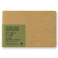 TRAVELER'S Company Spiral Ring Notebook B6 [DW Kraft]