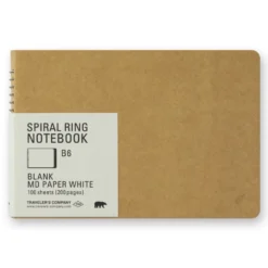 TRAVELER'S Company Spiral Ring Notebook B6 [MD White]