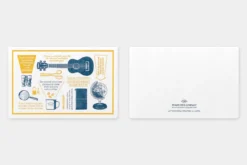 TRAVELER'S Company Travel Tools Letterpress Card Blue [Limited Edition]