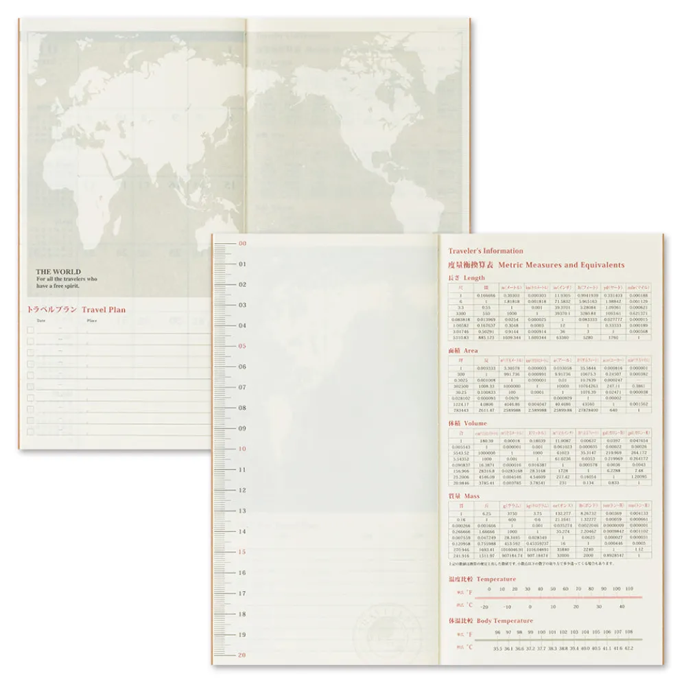 Traveler's Notebook 2026 Monthly Diary Refill – Regular Size