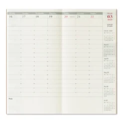 Traveler’s Notebook 2026 Weekly Vertical Diary Refill – Regular Size (Set of 2)