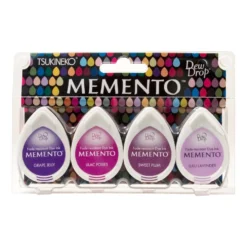 Tsukineko Memento Dew Drop Ink Pads [set of 4]