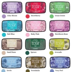 Tsukineko VersaFine Clair Stamp Ink Pad - [2024 New Colours] Natural Colours Series