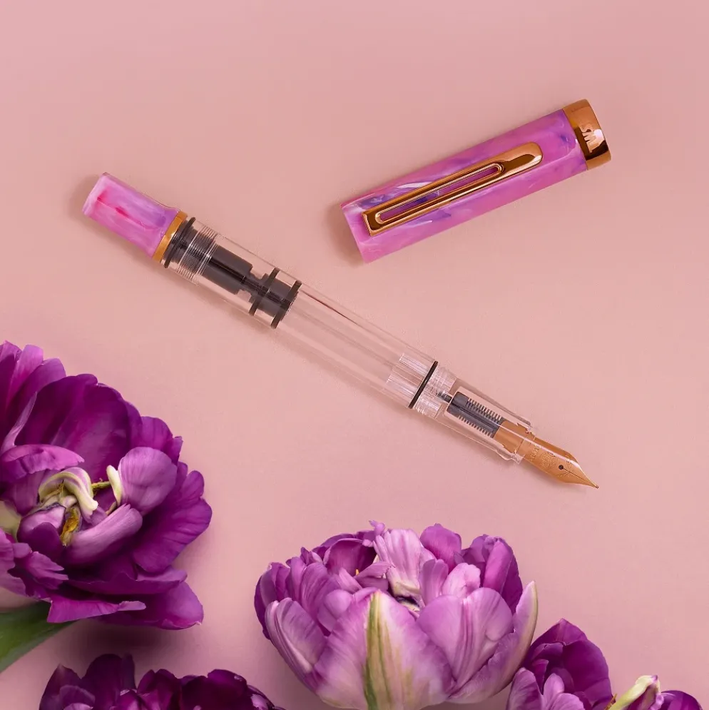 TWSBI ECO Fluorite Purple with Bronze Trim Fountain Pen