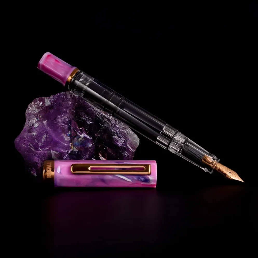 TWSBI ECO Fluorite Purple with Bronze Trim Fountain Pen