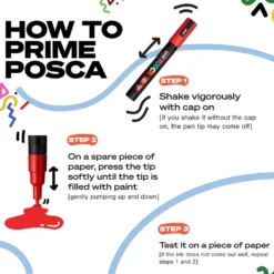 Uni Posca Fine Point Marker Pens (Set of 8)