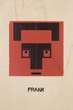 WOODHI Wooden Postcard - Portrart Frank