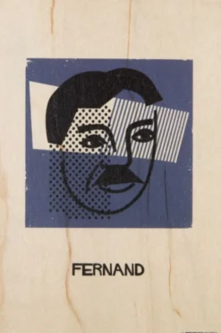 WOODHI Wooden Postcard - Portrart Fernand