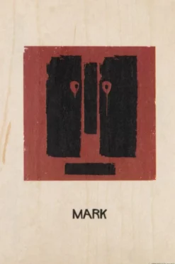 WOODHI Wooden Postcard - Portrart Mark