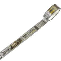World Craft 15mm Glitter Masking Tape Vol. 2 - Vintage Tickets