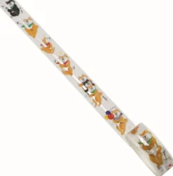 World Craft 15mm Glitter Masking Tape - Climbing Shiba Inu
