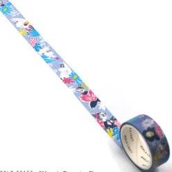 World Craft 15mm Moomin Masking Tape - Flower Blue